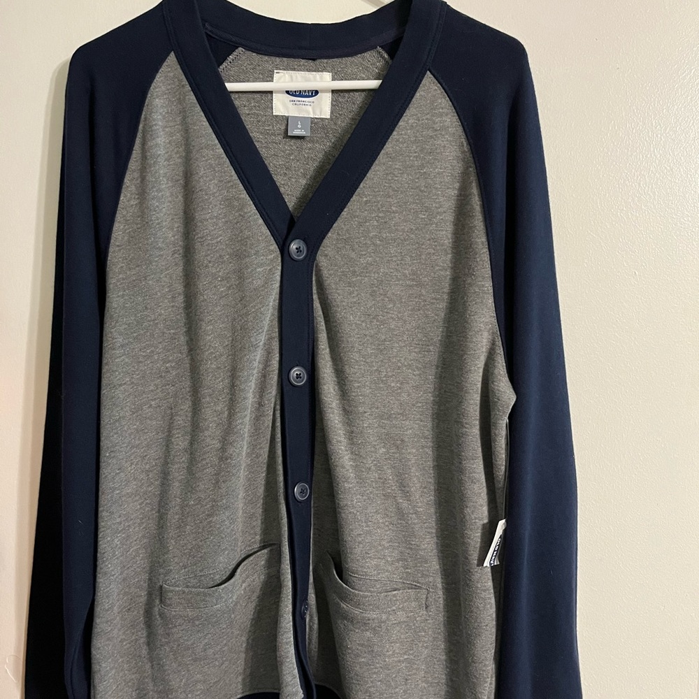 Old Navy button up sweater for men (new)
